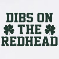 Funny St Patrick's Day Dibs On The Redhead Garment-Dyed Sweatshirt