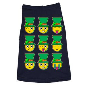 Funny St Patrick's Day Irish Emojis Doggie Tank