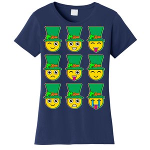 Funny St Patrick's Day Irish Emojis Women's T-Shirt