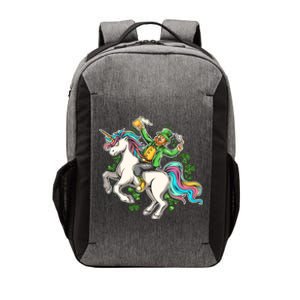 Funny St Patrick's Day Leprechaun Riding Unicorn Vector Backpack