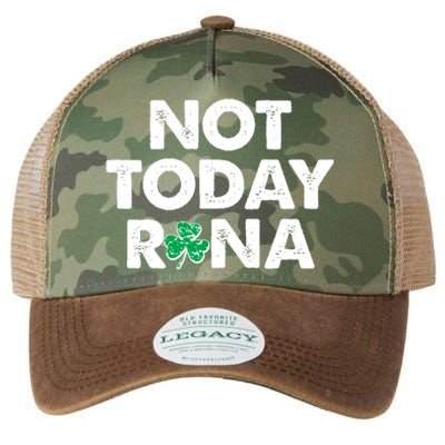 Funny St Patrick's Day Not Today Rona  Legacy Tie Dye Trucker Hat