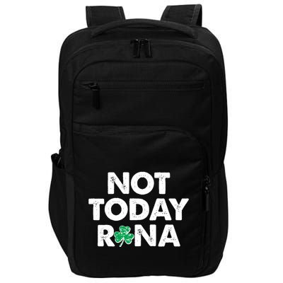 Funny St Patrick's Day Not Today Rona  Impact Tech Backpack