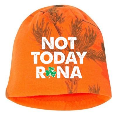 Funny St Patrick's Day Not Today Rona  Kati - Camo Knit Beanie