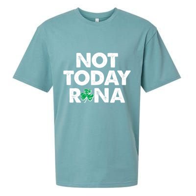 Funny St Patrick's Day Not Today Rona  Sueded Cloud Jersey T-Shirt