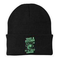 Funny St Patrick's Day Take A Pitcher It'll Last Longer Beanie