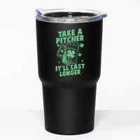 Funny St Patrick's Day Take A Pitcher It'll Last Longer Tumbler