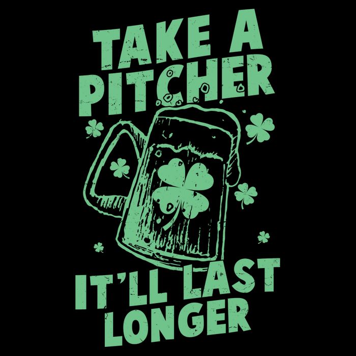 Funny St Patrick's Day Take A Pitcher It'll Last Longer Wool Snapback Cap