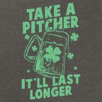 Funny St Patrick's Day Take A Pitcher It'll Last Longer Cotton Canvas Backpack
