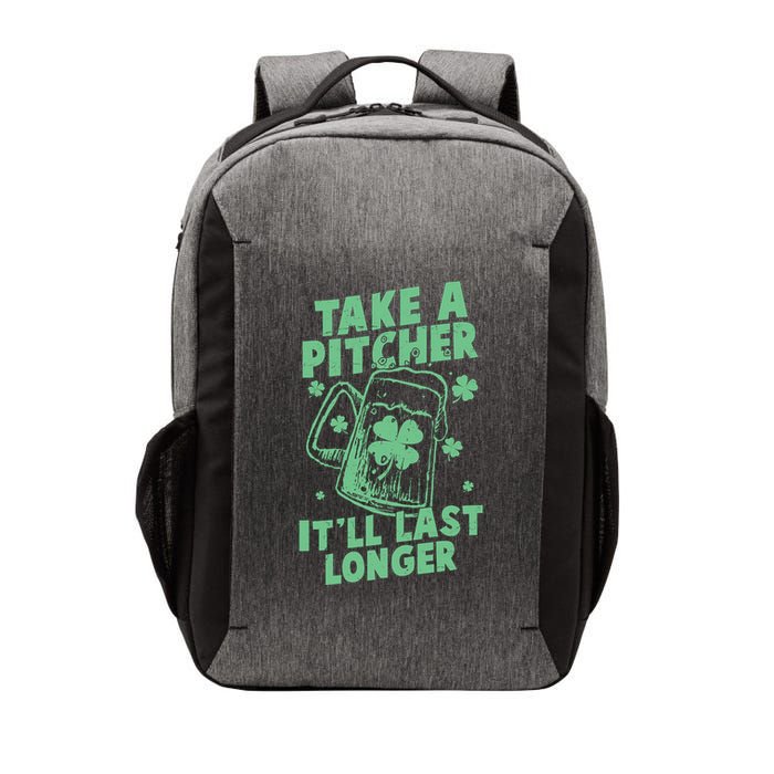 Funny St Patrick's Day Take A Pitcher It'll Last Longer Vector Backpack