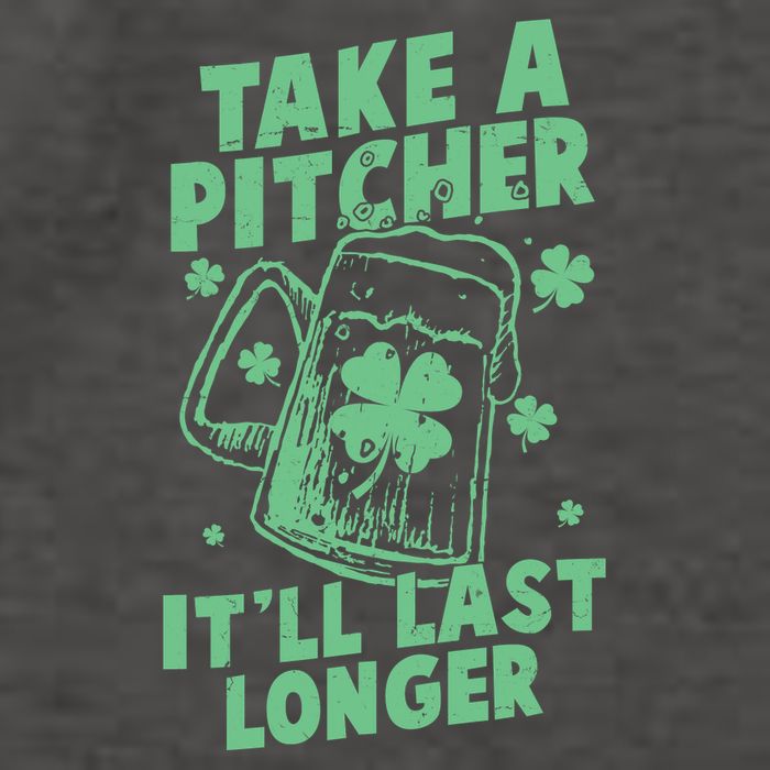 Funny St Patrick's Day Take A Pitcher It'll Last Longer Vector Backpack