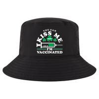 Funny St Patrick's Day You Can Kiss Me Now I'm Vaccinated Cool Comfort Performance Bucket Hat