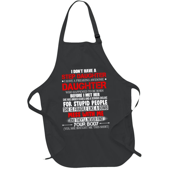 Funny Step Daughter Design For Dads And Moms Apron
