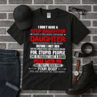Funny Step Daughter Design For Dads And Moms Tall T-Shirt