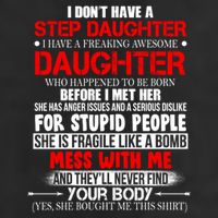 Funny Step Daughter Design For Dads And Moms 25L Jumbo Tote