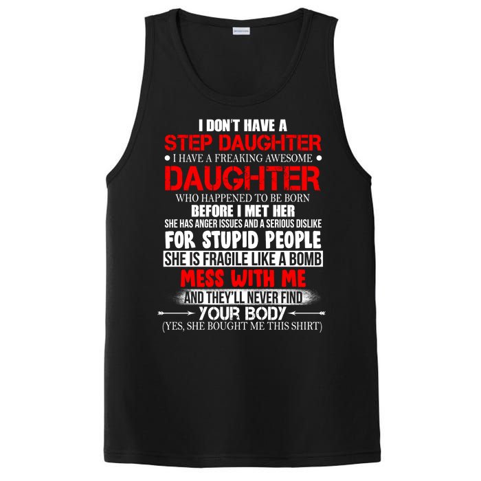 Funny Step Daughter Design For Dads And Moms PosiCharge Competitor Tank