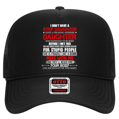 Funny Step Daughter Design For Dads And Moms Trucker Hat