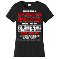 Funny Step Daughter Design For Dads And Moms Women's T-Shirt