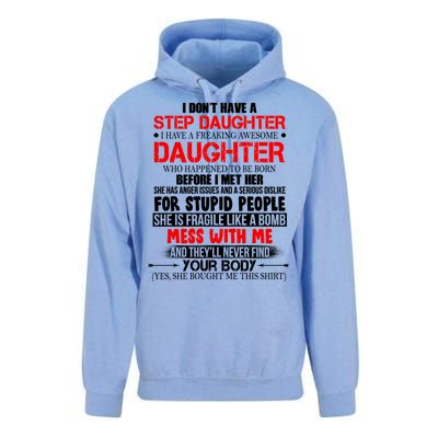 Funny Step Daughter Design For Dads And Moms Unisex Surf Hoodie