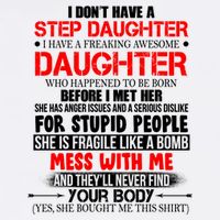 Funny Step Daughter Design For Dads And Moms Garment-Dyed Sweatshirt