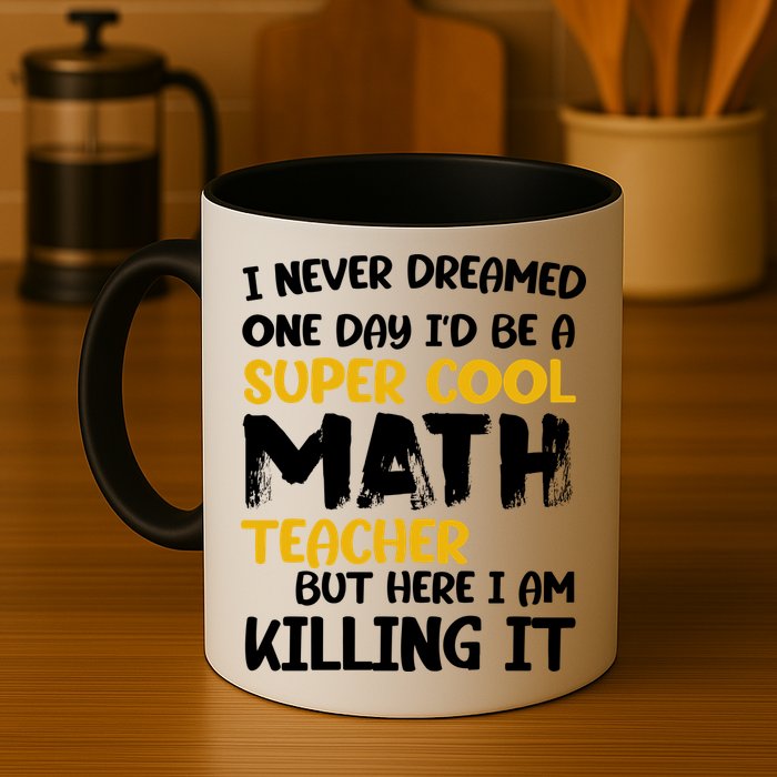Funny Super Cool Math Teacher Mug