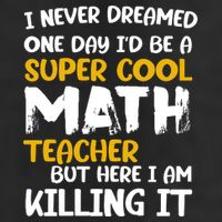 Funny Super Cool Math Teacher Trucker Hat