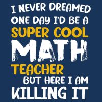 Funny Super Cool Math Teacher Poster