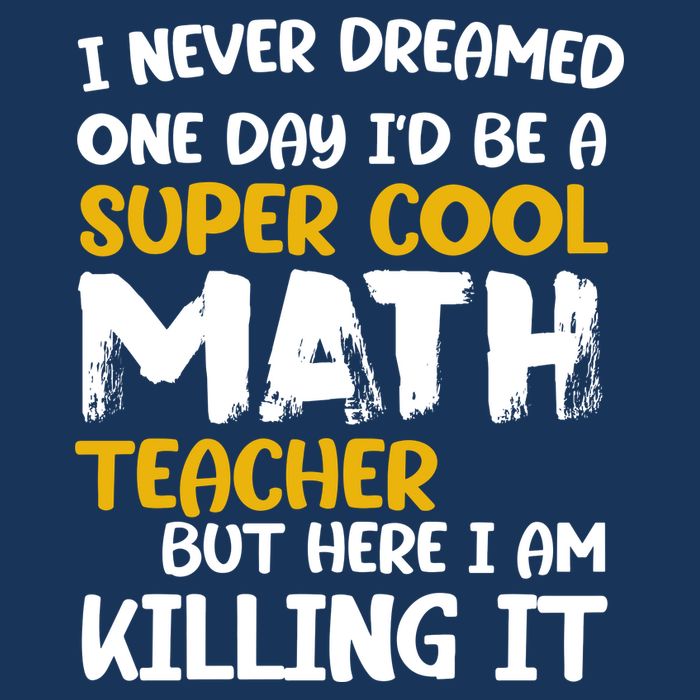 Funny Super Cool Math Teacher Poster