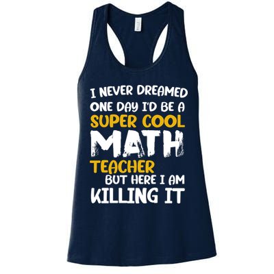 Funny Super Cool Math Teacher Womens Tank Top