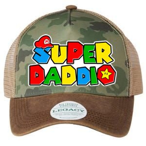 Funny Super Daddio Father's Day Gamer Legacy Tie Dye Trucker Hat