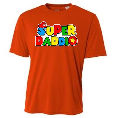 Funny Super Daddio Father's Day Gamer Cooling Performance Crew T-Shirt