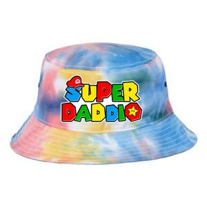 Funny Super Daddio Father's Day Gamer Tie Dye Newport Bucket Hat