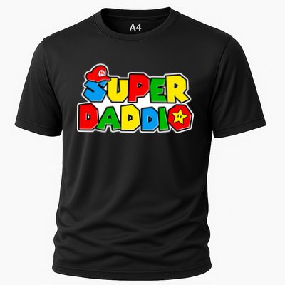 Funny Super Daddio Father's Day Gamer Performance Shirt