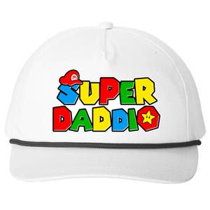 Funny Super Daddio Father's Day Gamer Snapback Five-Panel Rope Hat