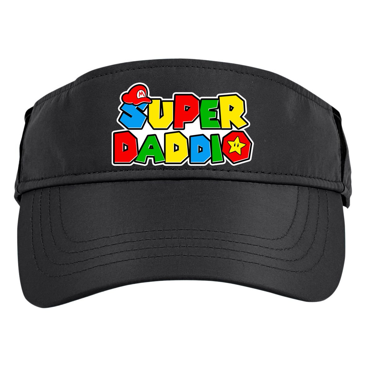 Funny Super Daddio Father's Day Gamer Adult Drive Performance Visor