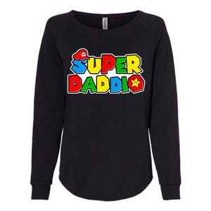 Funny Super Daddio Father's Day Gamer Womens California Wash Sweatshirt