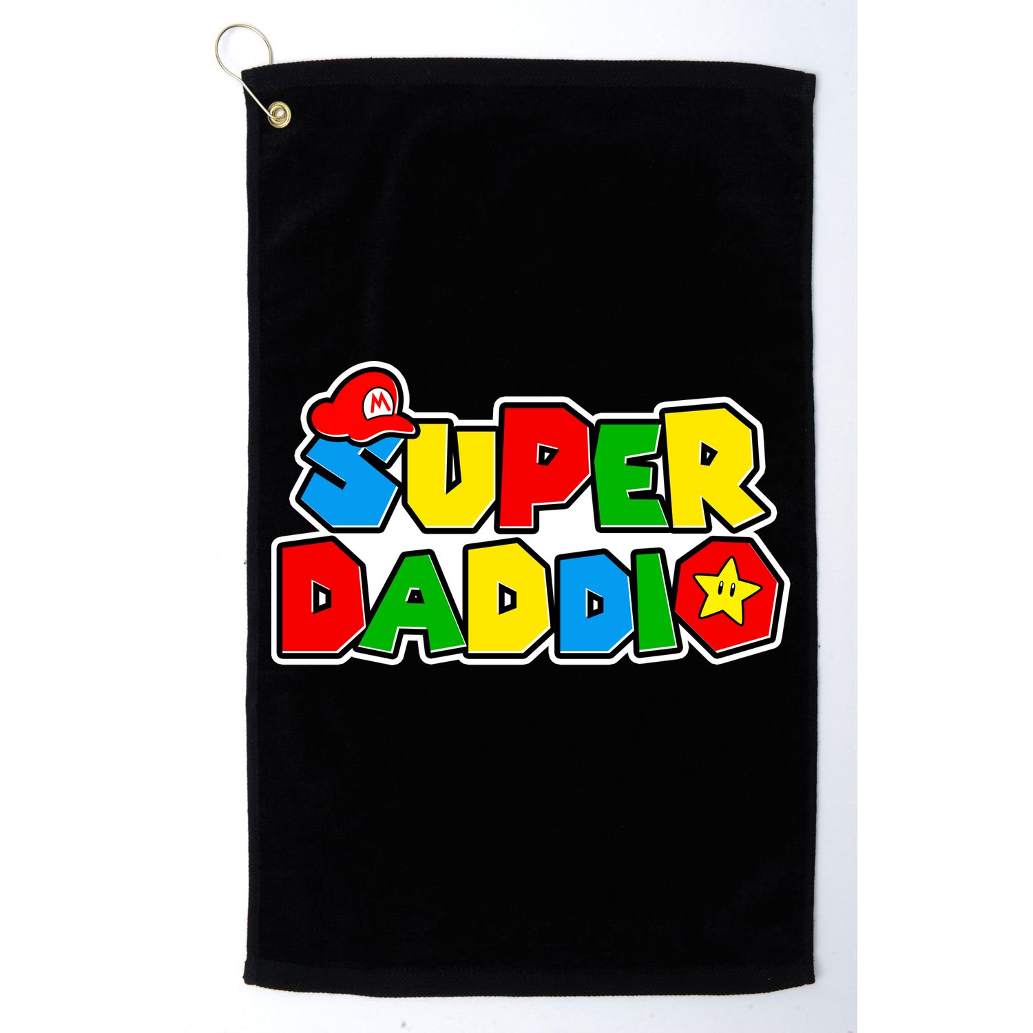 Funny Super Daddio Father's Day Gamer Golf Towel