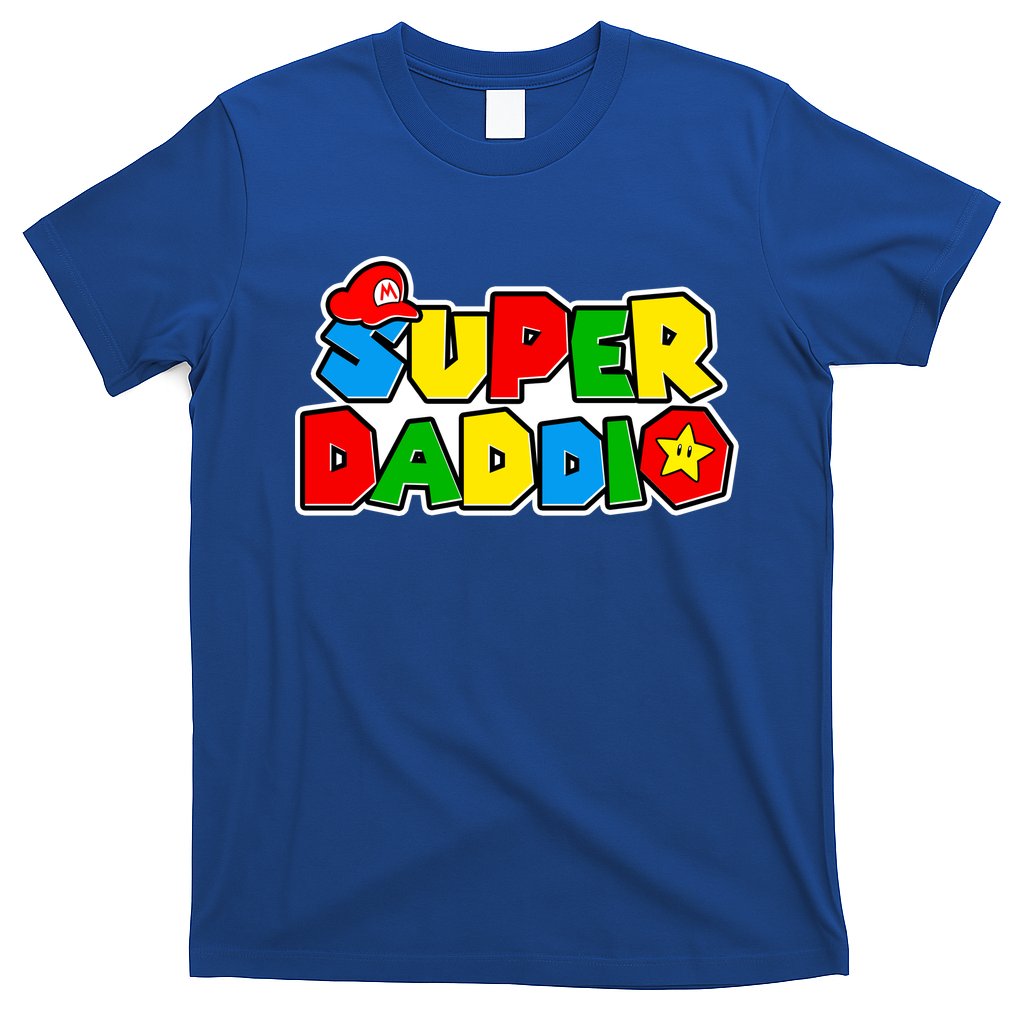 Funny Super Daddio Father's Day Gamer T-Shirt