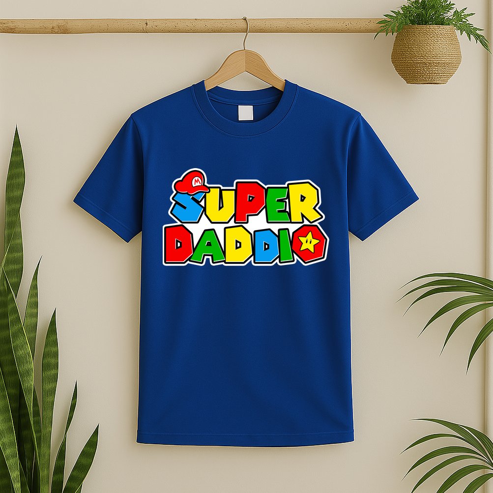 Funny Super Daddio Father's Day Gamer T-Shirt