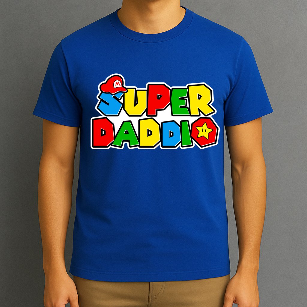 Funny Super Daddio Father's Day Gamer T-Shirt