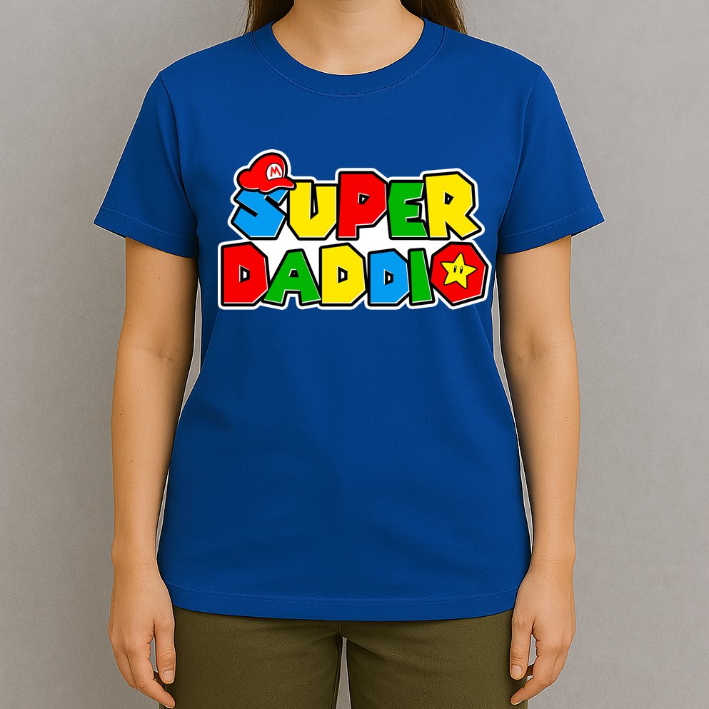Funny Super Daddio Father's Day Gamer T-Shirt