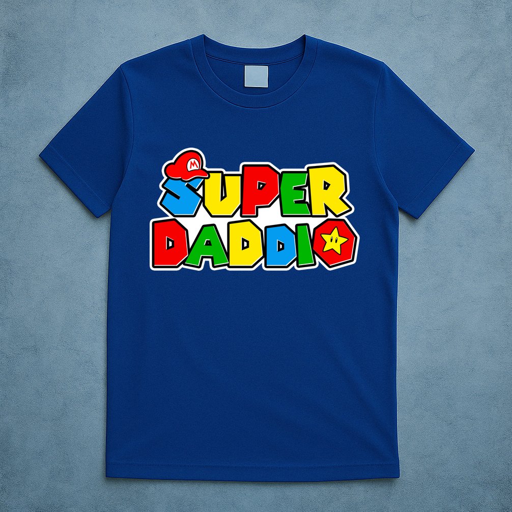 Funny Super Daddio Father's Day Gamer T-Shirt