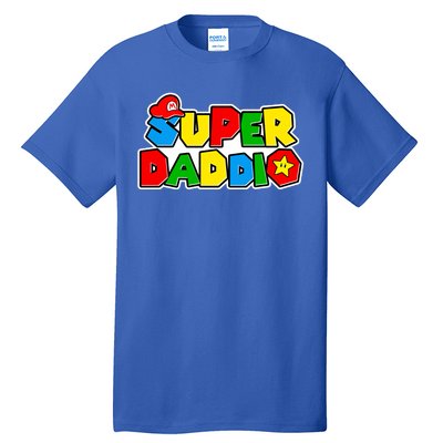 Funny Super Daddio Father's Day Gamer Tall T-Shirt