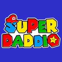 Funny Super Daddio Father's Day Gamer Button