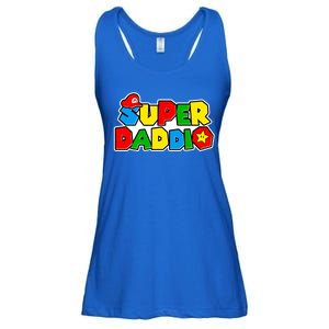 Funny Super Daddio Father's Day Gamer Ladies Essential Flowy Tank