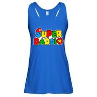 Funny Super Daddio Father's Day Gamer Ladies Essential Flowy Tank