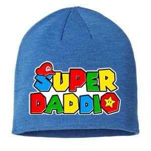 Funny Super Daddio Father's Day Gamer Sustainable Beanie