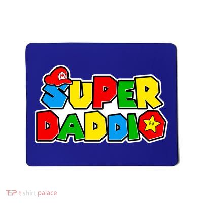 Funny Super Daddio Father's Day Gamer Mousepad