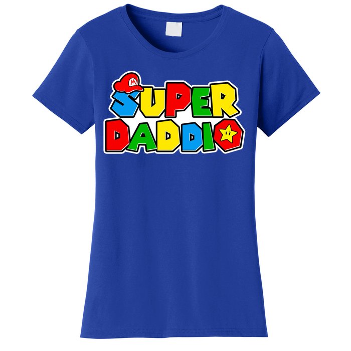 Funny Super Daddio Father's Day Gamer Women's T-Shirt