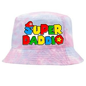 Funny Super Daddio Father's Day Gamer Tie-Dyed Bucket Hat