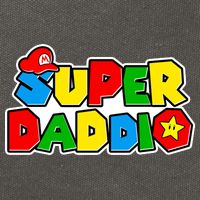 Funny Super Daddio Father's Day Gamer Cotton Canvas Backpack